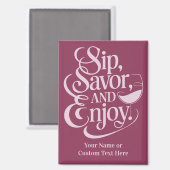 名前をカスタムする/文字sip、サバー楽しむ、 マグネット (正面/裏面)