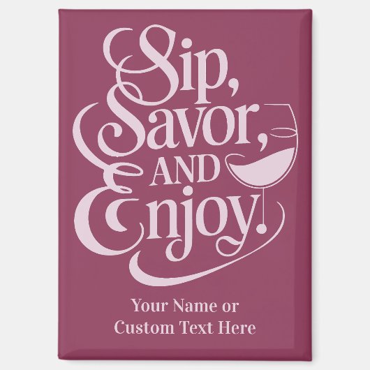 名前をカスタムする/文字sip、サバー楽しむ、 マグネット (正面)