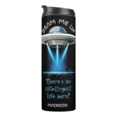 名前をカスタムする&文字UFO宇宙船タンブラー タンブラー (回転右)