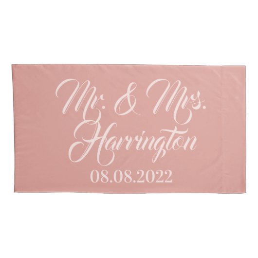 名前をカスタムする、日付および色の枕カバー 枕カバー (裏面-右)