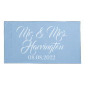 名前をカスタムする、日付および色の枕カバー 枕カバー (裏面-左)