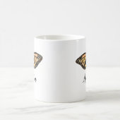 名前をカスタムする(昆虫)オオカバマダラ、モナーク絵を描蝶の昆虫 モーフィングマグカップ (中央)