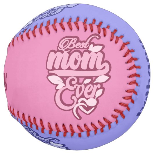 名前をカスタムする「最高のマ・エバー」 ソフトボール (正面右)