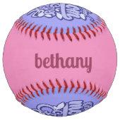 名前をカスタムする「最高のマ・エバー」 ソフトボール (正面)