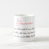 名前をカスタムする&特典感傷的な記念 コーヒーマグカップ (中央)