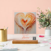 名前をカスタムする、特別日付、QRコード アクリルサイン (ウェディング)