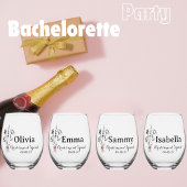 名前をカスタムする、素朴フラワーボウ、ブリデズメ結婚イド ステムなしワイングラス