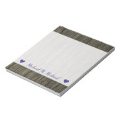 名前をカスタムする+素朴木の見フェイク目パターン ノートパッド (回転)