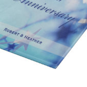 名前をカスタムする、結婚一周年記念 カッティングボード (角)