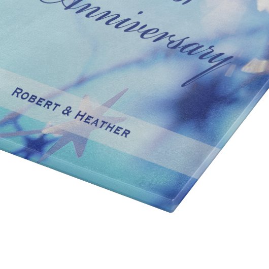 名前をカスタムする、結婚一周年記念 カッティングボード (角)