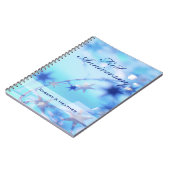 名前をカスタムする、結婚一周年記念 ノートブック (左側)