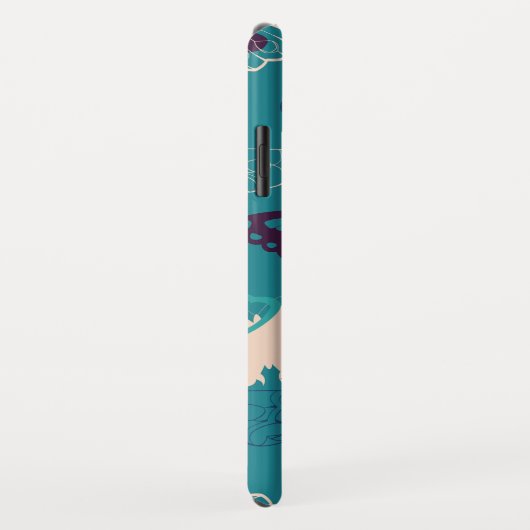 名前をカスタムする|美しい蝶の柄 Case-Mate iPhoneケース (裏面/右)