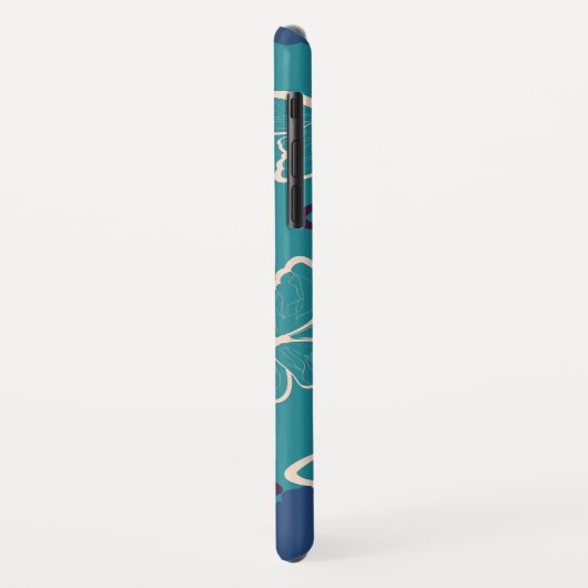 名前をカスタムする|美しい蝶の柄 Case-Mate iPhoneケース (裏面/左)