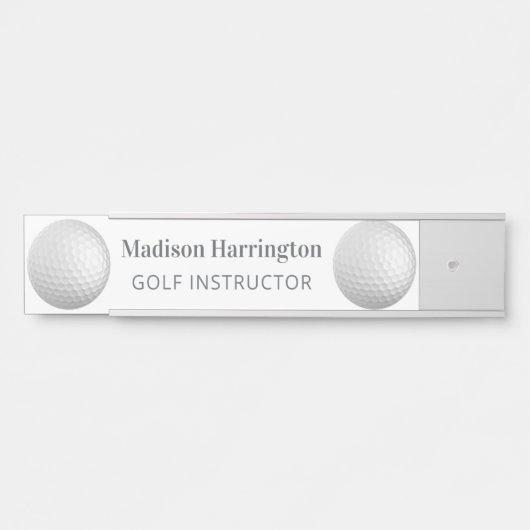 名前をカスタムする&職業ゴルフボール サインプレート (正面)