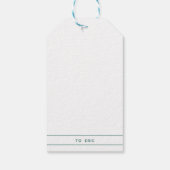 名前をカスタムする：自および至 |キャンディーケーンのクリスマス ギフトタグ (裏面)