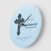 名前をカスタムする・記念年叙階法 ラージ壁時計 (傾斜)