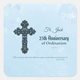 名前をカスタムする・記念日の叙勲、司祭 スクエアシール