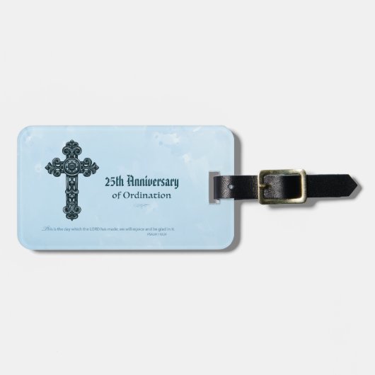 名前をカスタムする・記念日の叙勲、司祭 ラゲッジタグ (正面横)