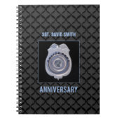 名前をカスタムする、警察署との記念日 ノートブック (正面)