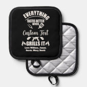 名前をカスタムする 鍋敷き (正面/裏面)