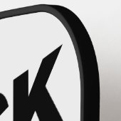 名前をカスタムする「黒い羊」 ピックルボールラケット (左詳細)