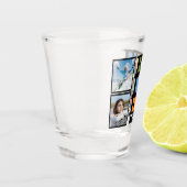 名前をカスタムする&2枚の写真最高のパパEVER ショットグラス (左)