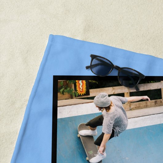 名前をカスタムする&3枚の写真最高のパパEVER ビーチタオル (インサイチュ)