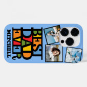 名前をカスタムする&3枚の写真最高のパパEVER Case-Mate iPhoneケース (裏面 (横))