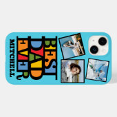 名前をカスタムする&3枚の写真最高のパパEVER Case-Mate iPhoneケース (裏面 (横))