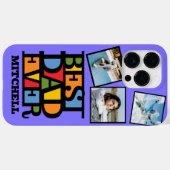 名前をカスタムする&3枚の写真最高のパパEVER Case-Mate iPhoneケース (裏面 (横))