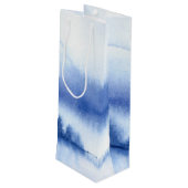 名前をカスタムする | Blue Winter Forestの結婚紙 ワインギフトバッグ (裏面アングル)