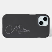 名前をカスタムする Case-Mate iPhoneケース (裏面 (横))