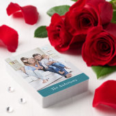 名前をカスタムする「Go Fish」フォトトランプ トランプ (インサイチュ (バレンタイン))