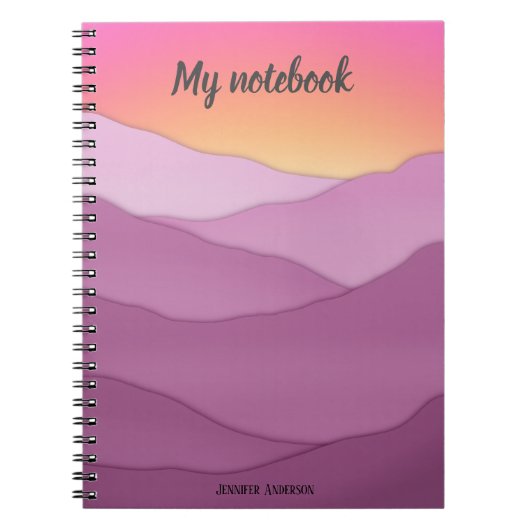 名前をカスタムする「My Notebook」ノートブック ノートブック (正面)