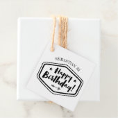 名前をカスタムするAGE誕生日ラベル – 男性素朴ラベル フェイバータグ (インサイチュ)