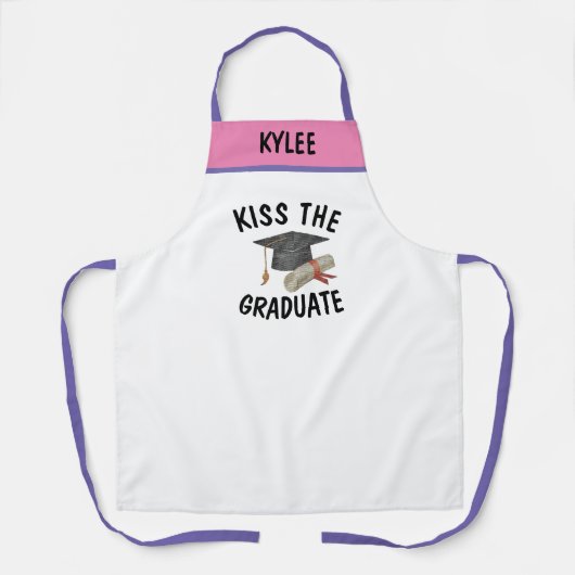 名前をカスタムするBBQキスザエクセルユーモアおもしろいシェフ エプロン (正面)