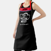 名前をカスタムするBBQグリルベイカーズキスザシェフおもしろい エプロン (インサイチュ)