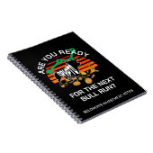 名前をカスタムするCRYPTO BULL走 Are  You Ready Bitcoin ノートブック (右側)