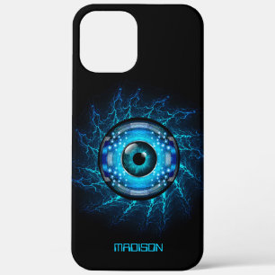 名前をカスタムするCyber Circuit Eyeのケース iPhone 12 Pro Max ケース