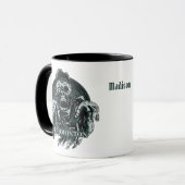 名前をカスタムするDEADMONTONのマグ マグカップ (正面左)