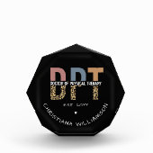 名前をカスタムするDPTドクターオブフィジカルセラピーチータ フォトブロック (正面)