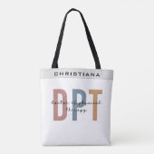 名前をカスタムするDPTドクターオブフィジカルセラピー  トートバッグ (裏面)