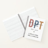 名前をカスタムするDPTドクターオブフィジカルセラピー ノートブック (内部)