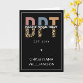 名前をカスタムするDPTドクターズオブフィジカルセラピー カード (黄色い花)