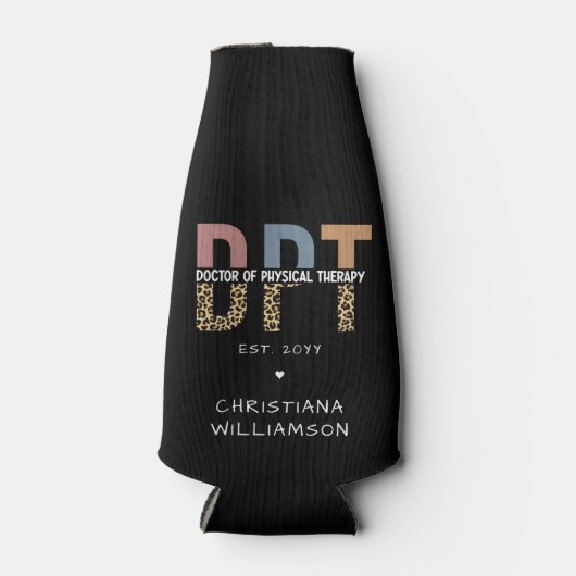 名前をカスタムするDPTドクターズオブフィジカルセラピー ボトルクーラー (正面)