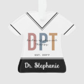 名前をカスタムするDPTドクター・オブ・フィジカルセラピー オーナメント (正面)