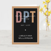 名前をカスタムするDPTドクター・オブ・フィジカルセラピー カード (黄色い花)