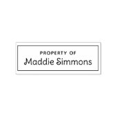 名前をカスタムするKIDSブックゴム印 ラバースタンプ (インプリント)