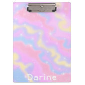 名前をカスタムするlスパカラフルルクルスレインボーガーリー クリップボード (正面)