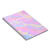 名前をカスタムするlスパカラフルルクルスレインボーガーリー ノートブック (右側)